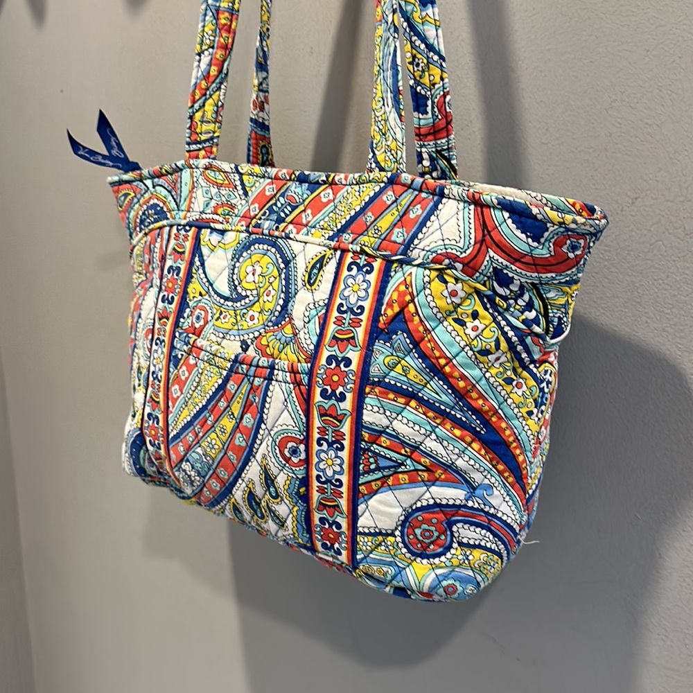 Vera Bradley Marina Paisley Mandy Zippered Shoulder Bag - Picture 5 of 13